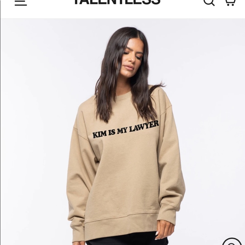 Kim Is My Lawyer Talentless Pullover Crew Neck M